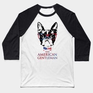 Boston Terrier  - The American Gentleman Baseball T-Shirt